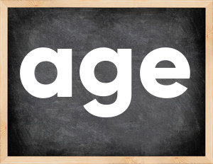 3 forms of the verb age