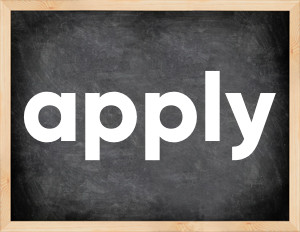 3 forms of the verb apply