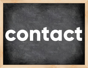 3 forms of the verb contact