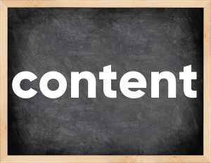 3 forms of the verb content