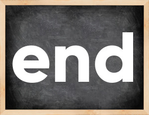 3 forms of the verb end
