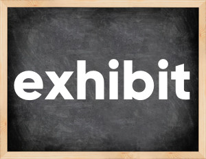 3 forms of the verb exhibit