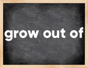 3 forms of the verb grow out of