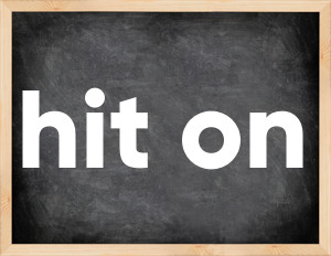 3 forms of the verb hit on