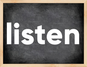 3 forms of the verb listen in English