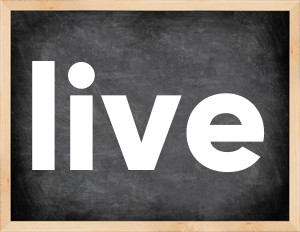 3 forms of the verb live in English
