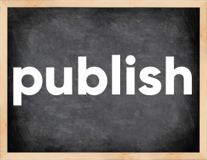 3 forms of the verb publish