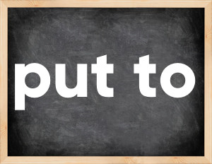 3 forms of the verb put to