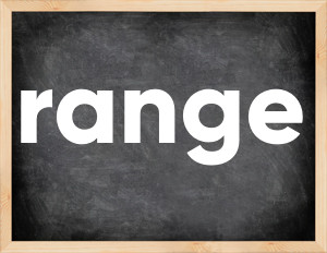 3 forms of the verb range