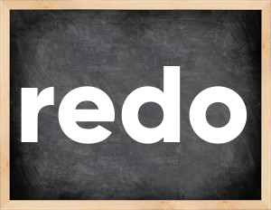 3 forms of the verb redo