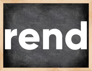 3 forms of the verb rend