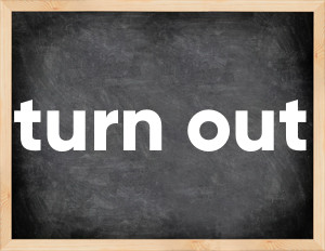 3 forms of the verb turn out