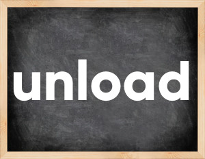 3 forms of the verb unload