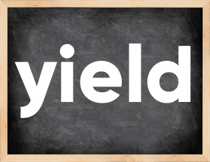3 forms of the verb yield